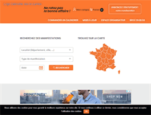 Tablet Screenshot of calendrier-des-brocantes.com